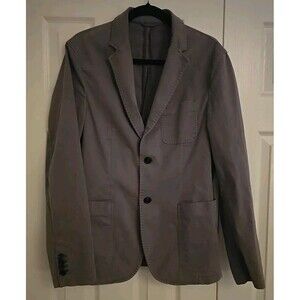 Michael Kors Men's Garment-Dyed Slim‎ Fit Blazer Jacket 40 R Gray